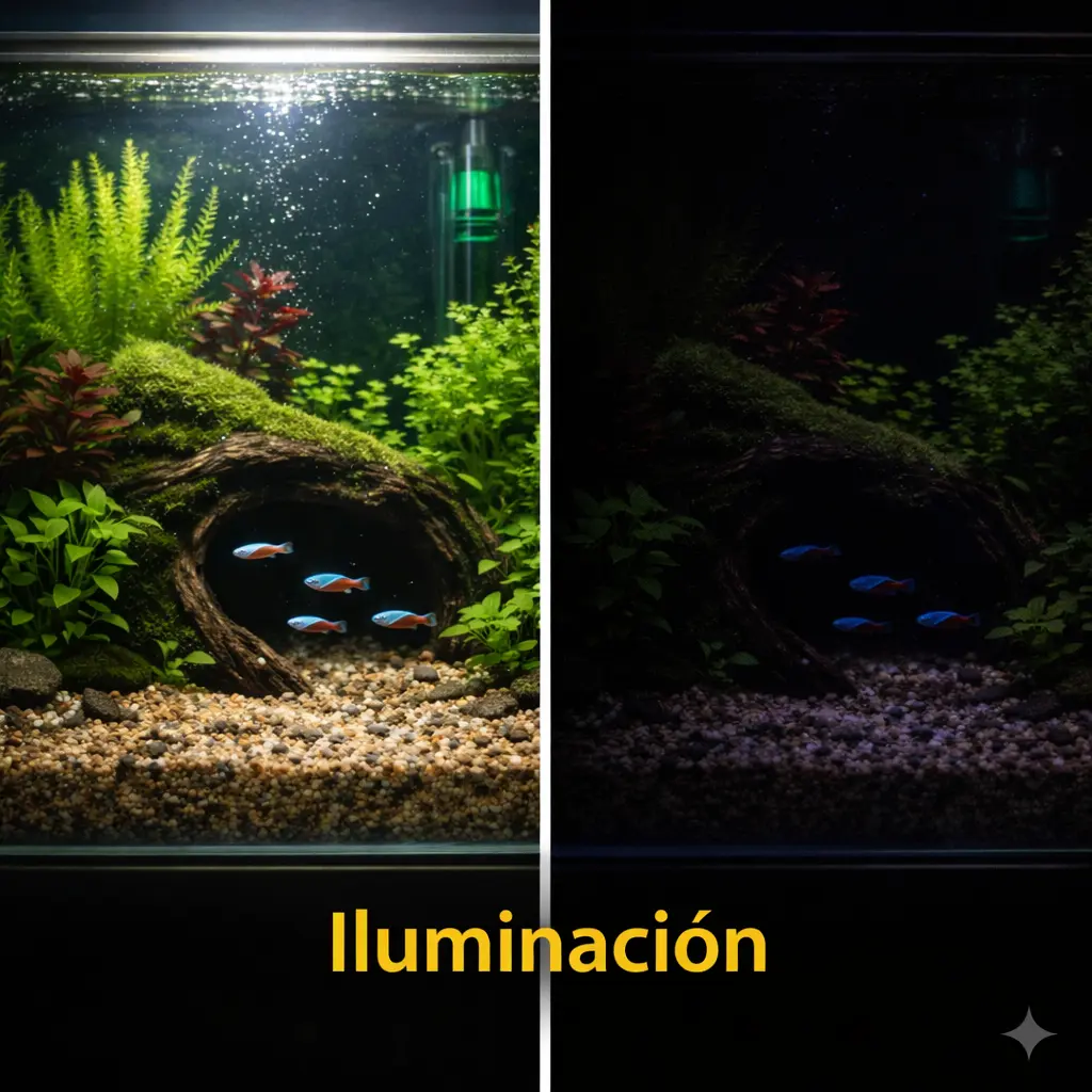 Iluminación del acuario