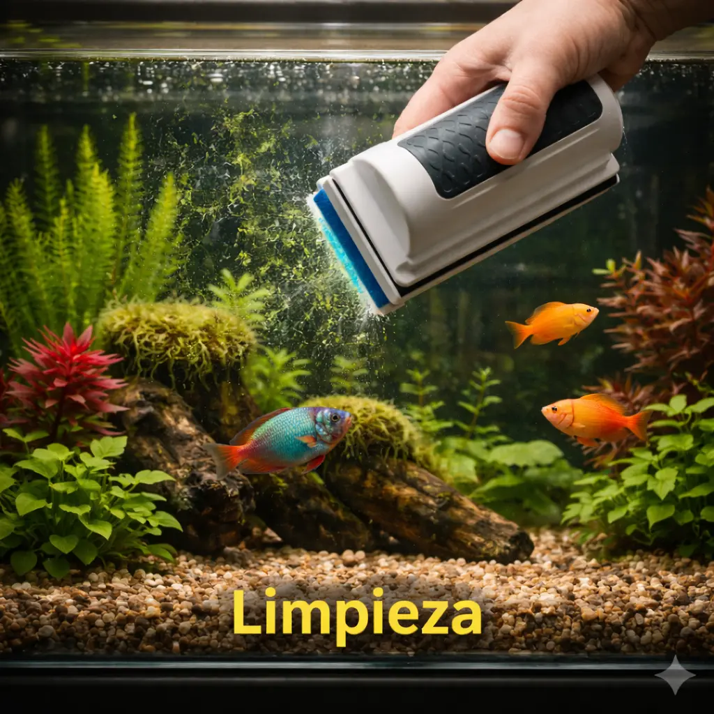 Limpieza del acuario